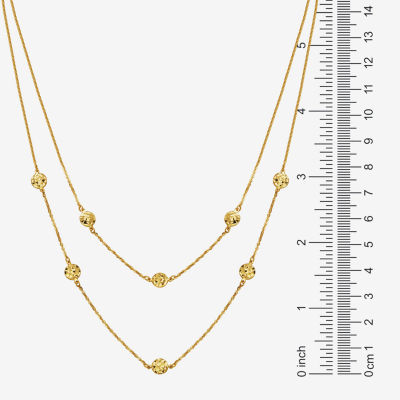 Womens 10K Gold Chevron Necklaces