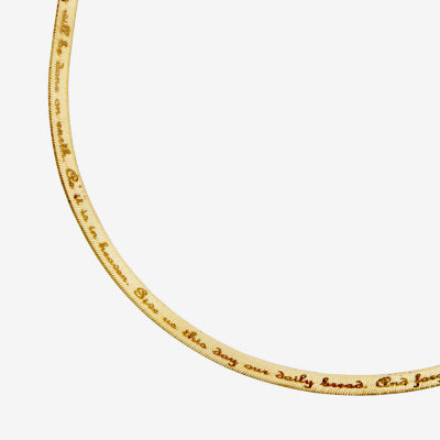 Made in Italy Womens 14K Gold Over Silver 20 Inch Pendant Necklace
