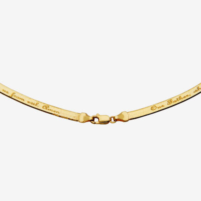 Made in Italy Womens 14K Gold Over Silver 20 Inch Pendant Necklace