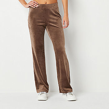 Juicy By Juicy Couture Womens Mid Rise Straight Track Pant, Color: Brunette  - JCPenney