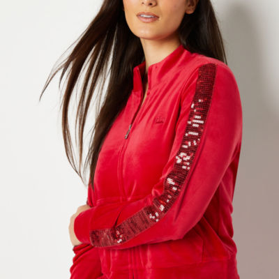 Juicy By Juicy Couture Lightweight Track Jacket, Color Flash Red