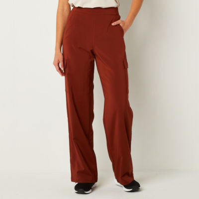 Stylus Womens Mid Rise Stretch Fabric Wide Leg Cargo Pant - JCPenney