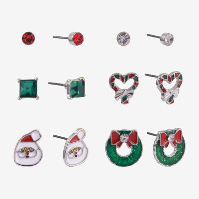 Arizona 6 Pair Heart Earring Set