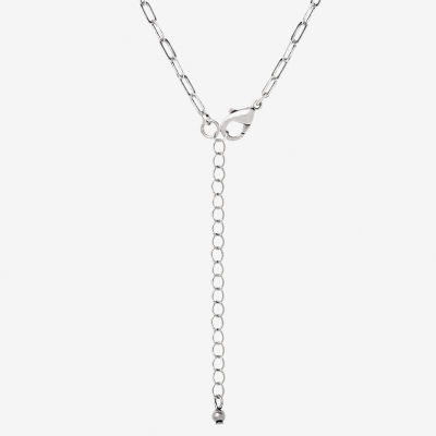 JS Jessica Simpson Silver Tone Feather Womens Turquoise Alloy 17 Inch Y Necklace