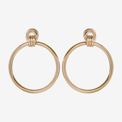 JS Jessica Simpson Gold Tone Womens Drop Earrings