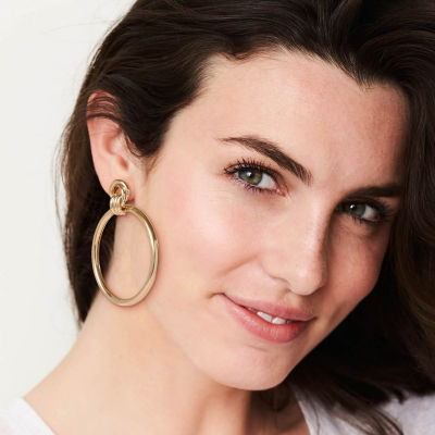 JS Jessica Simpson Gold Tone Womens Drop Earrings