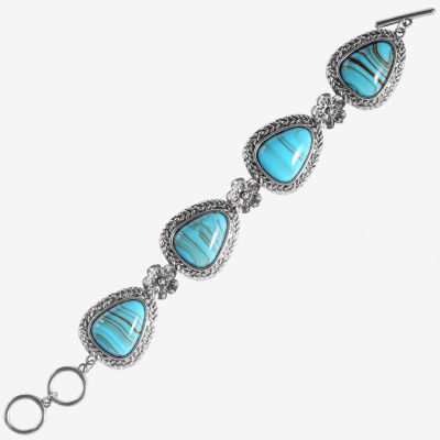 Jessica Simpson Silver Tone Bolo Bracelet