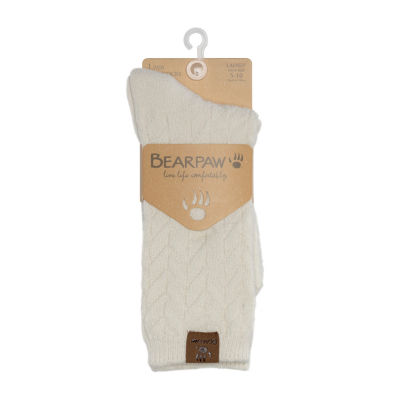 Bearpaw Chevron Texture 1 Pair Crew Socks Womens