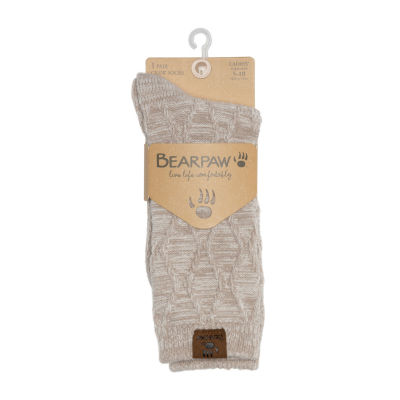 Bearpaw Diamond Texture 1 Pair Crew Socks Womens