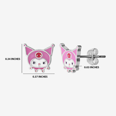 2 Pair Hello Kitty Kuromi My Melody Earring Set