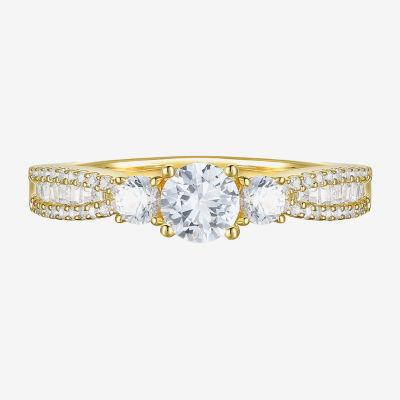 Love Lives Forever (G-H / Vs2-Si1) 3/4 CT. T.W. Lab Grown White Diamond 10K Gold Round 3-Stone Side Stone Band