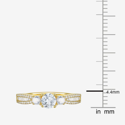 Love Lives Forever (G-H / Vs2-Si1) 3/4 CT. T.W. Lab Grown White Diamond 10K Gold Round 3-Stone Side Stone Band