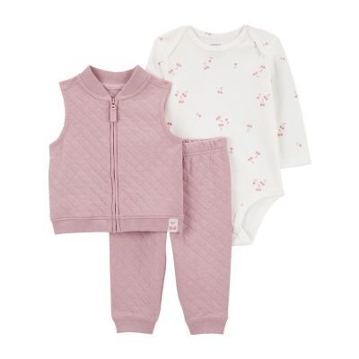 Carter's Baby Girls 3-pc. Pant Set