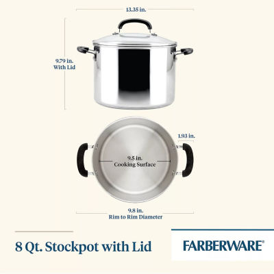 Farberware Brilliance Stainless Steel 8-qt. Stockpot