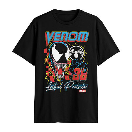 Mens Short Sleeve Venom Graphic T-Shirt, X-large, Black