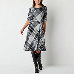 Plaid Dresses | JCPenney Plaid Dresses | JCPenney