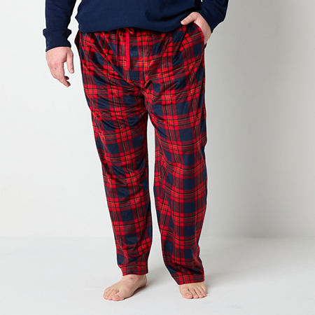 St. John's Bay Mens Big Microfleece Pajama Pants, 3x-large, Red