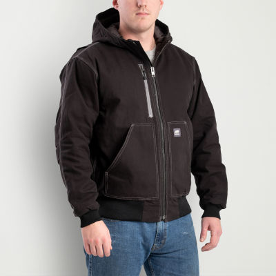 Berne Modern Mens Hooded Big and Tall Heavyweight Work Jacket