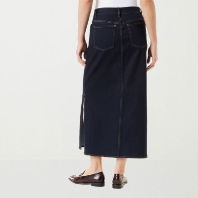 Gloria Vanderbilt Womens High Rise Maxi Skirt