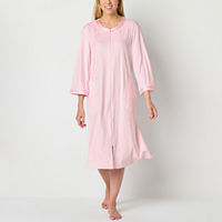 Adonna Womens Fleece Long Sleeve Long Length Robe, Medium, Pink