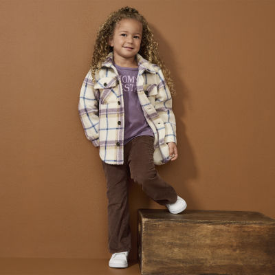 Okie Dokie Toddler & Little Girls Midweight Shirt Jacket