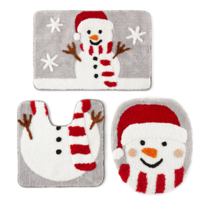 Avanti Snowman 3-pc. Bath Rug Set