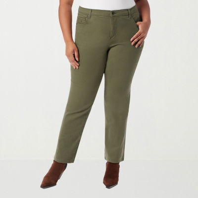 Gloria Vanderbilt - Plus Womens High Rise Regular Fit Jean