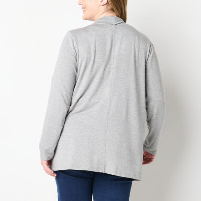 Liz Claiborne Womens Knit Cardigan - Plus