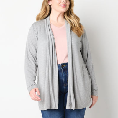 Liz Claiborne Womens Knit Cardigan - Plus