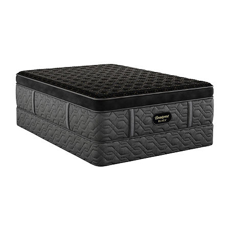 Beautyrest Black Series Four 17.5 Firm Summit Pillow Top - Mattress + Box Spring, Full, Black