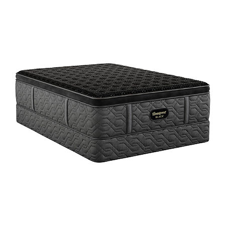 Beautyrest Black Series Three 16.5 Firm Pillow Top - Mattress + Box Spring, Full, Black