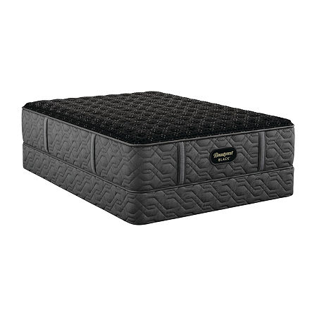 Beautyrest Black Series Three 14.25 Extra Firm Tight Top - Mattress + Box Spring, King, Black