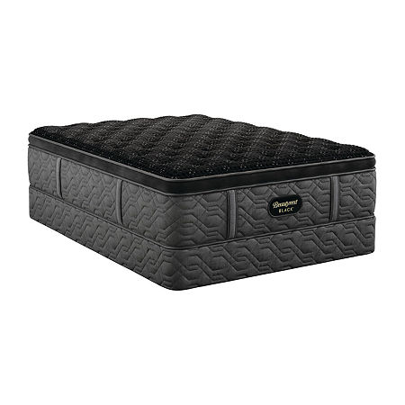 Beautyrest Black Series Three 16.75 Plush Pillow Top - Mattress + Box Spring, Full, Black