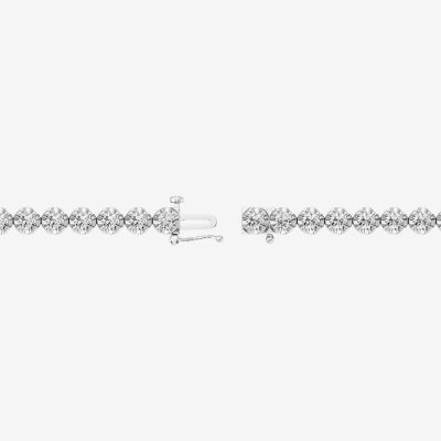 (F, Si1-Si2) Womens 5 CT. T.W. Lab Grown White Diamond Sterling Silver 7.5 Inch Tennis Bracelet