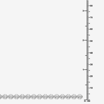 (F, Si1-Si2) Womens 5 CT. T.W. Lab Grown White Diamond Sterling Silver 7.5 Inch Tennis Bracelet