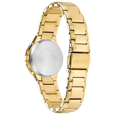 Citizen Womens Gold Tone Stainless Steel Bracelet Watch Ew2462-51a