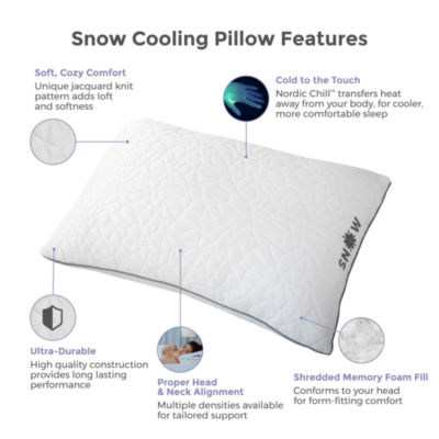 Protect-A-Bed Snow Cooling Memory Foam Bed Pillow