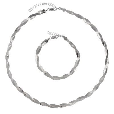 Made in Italy Womens Sterling Silver 2-pc. Jewelry Set
