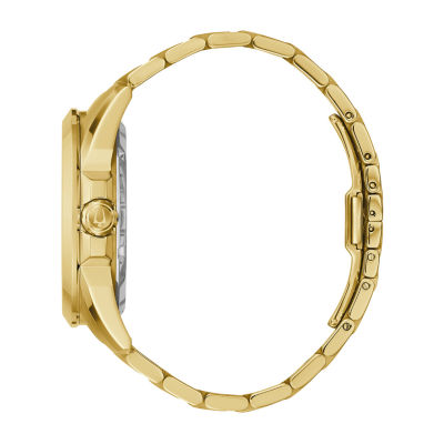 Bulova Classic Mens Automatic Gold Tone Stainless Steel Bracelet Watch 97a162