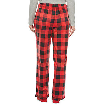 Sleep Chic Womens Plus Pajama Fleece Pants With Socks - JCPenney