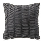 Loom + Forge Rouched Fur Square Throw Pillow