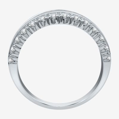 I Said Yes (H-I / I1) Womens 1 CT. T.W. Lab Grown White Diamond Sterling Silver Anniversary Band