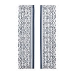 Royal Court Chelsea Blue Light-Filtering Rod Pocket Set of 2 Curtain Panel