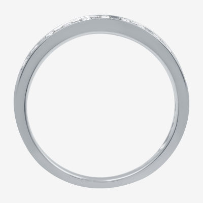 (F / SI2) Signature By Modern Bride Womens 2 1/2 CT. T.W. Lab Grown White Diamond Round Channel Bridal Set In 10K Gold