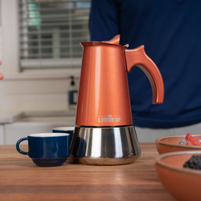 London Sip Stainless Steel Stovetop Espresso 3-Cup Coffee Maker