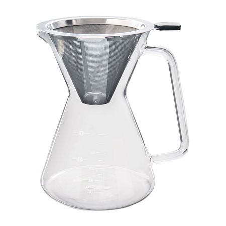 London Sip Glass Brewing System 4 Cup Coffee Carafe, One Size, Clear