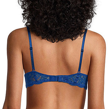 Buy Shyle Blue Lace Printed bra - Push up Bra for Women 