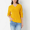 a.n.a Womens V Neck Long Sleeve Pullover Sweater (various colors & size)