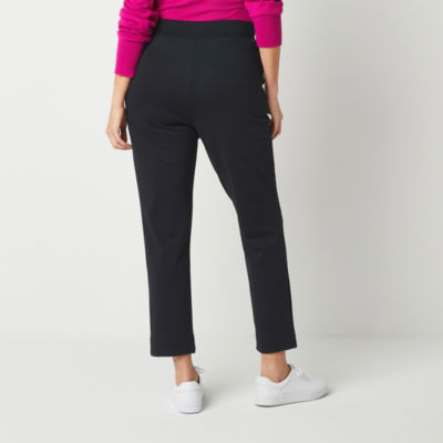 Liz Claiborne-Plus Womens Mid Rise Wide Leg Pull-On Pants, Color: Navy -  JCPenney
