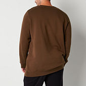 Mens Brown Big & Tall Hoodies & Sweatshirts Tops, Clothing